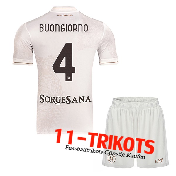 SSC Neapel (BUONGIORNO #4) Kinder 2025/2026 Auswärtstrikot