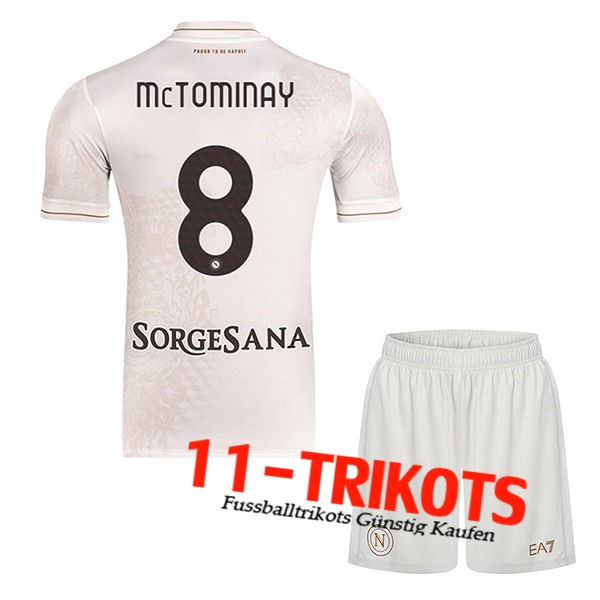 SSC Neapel (MCTOMINAY #8) Kinder 2025/2026 Auswärtstrikot
