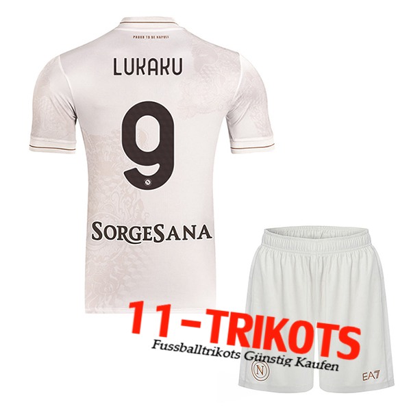SSC Neapel (LUKAKU #9) Kinder 2025/2026 Auswärtstrikot