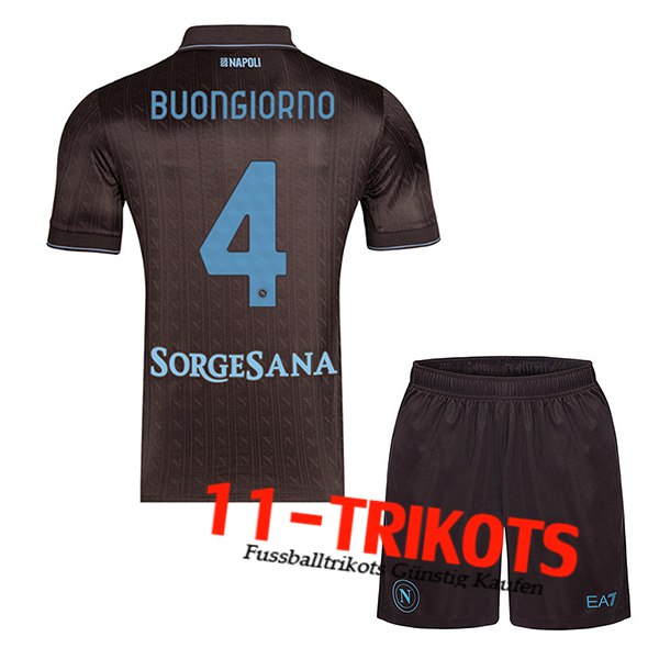 SSC Neapel (BUONGIORNO #4) Kinder 2025/2026 Third Trikot