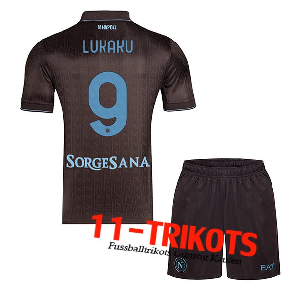 SSC Neapel (LUKAKU #9) Kinder 2025/2026 Third Trikot