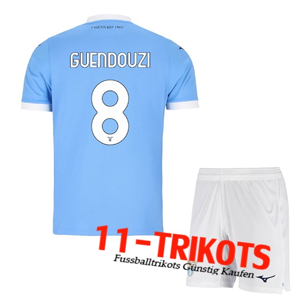 SS Lazio (GUENDOUZI #8) Kinder 2025/2026 Heimtrikot