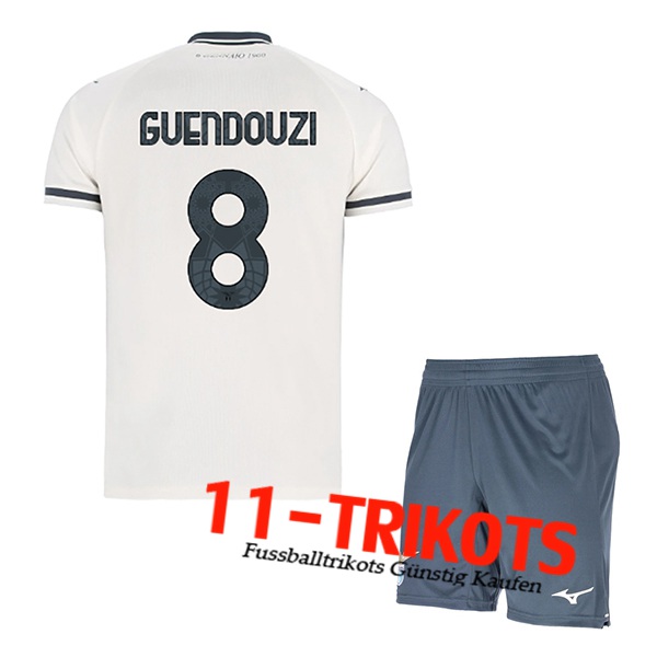 SS Lazio (GUENDOUZI #8) Kinder 2025/2026 Auswärtstrikot