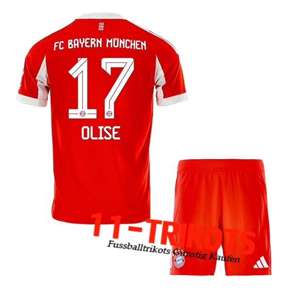 Bayern Munchen (OLISE #17) Kinder 2025/2026 Heimtrikot