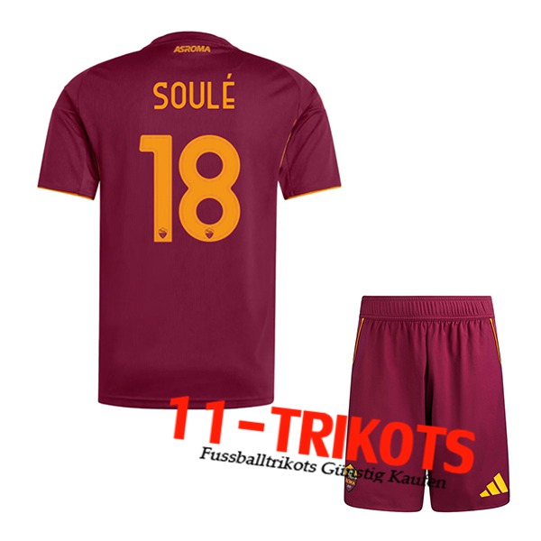 AS Rom (SOULÉ #18) Kinder 2025/2026 Heimtrikot