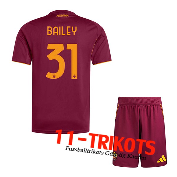 AS Rom (BAILEY #31) Kinder 2025/2026 Heimtrikot