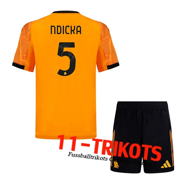 AS Rom (NDICKA #5) Kinder 2025/2026 Auswärtstrikot