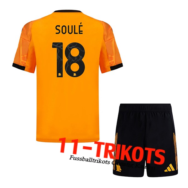 AS Rom (SOULÉ #18) Kinder 2025/2026 Auswärtstrikot