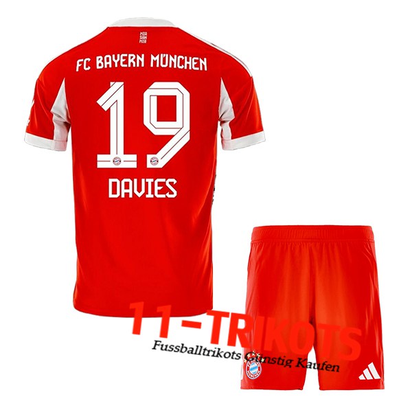 Bayern Munchen (DAVIES #19) Kinder 2025/2026 Heimtrikot