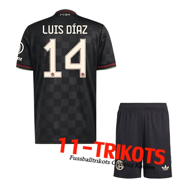 Bayern Munchen (LUIS DÍAZ #14) Fussball Socken Kinder 2025/2026 Champions League