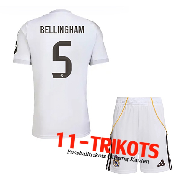 Real Madrid (BELLINGHAM #5) Kinder 2025/2026 Heimtrikot