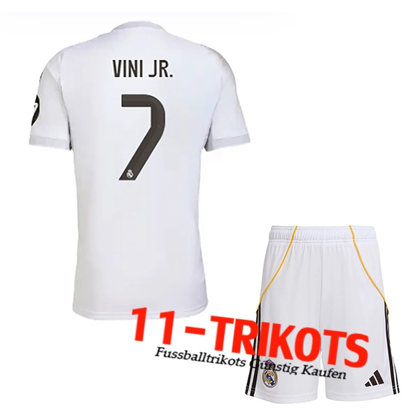 Real Madrid (VINI JR. #7) Kinder 2025/2026 Heimtrikot