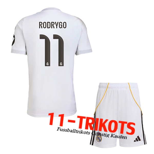Real Madrid (RODRYGO #11) Kinder 2025/2026 Heimtrikot