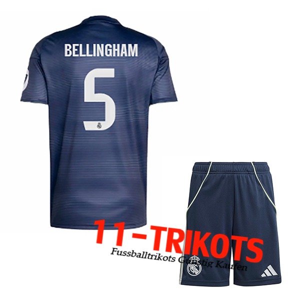 Real Madrid (BELLINGHAM #5) Kinder 2025/2026 Auswärtstrikot
