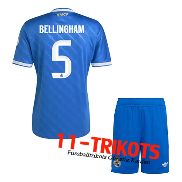 Real Madrid (BELLINGHAM #5) Kinder 2025/2026 Third Trikot