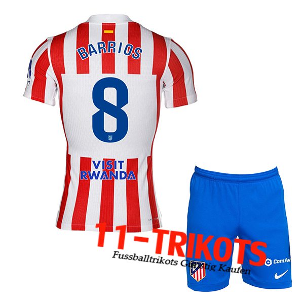 Atletico Madrid (BARRIOS #8) Kinder 2025/2026 Heimtrikot