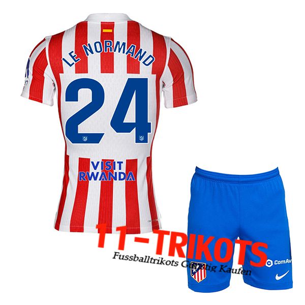 Atletico Madrid (LE NORMAND #24) Kinder 2025/2026 Heimtrikot