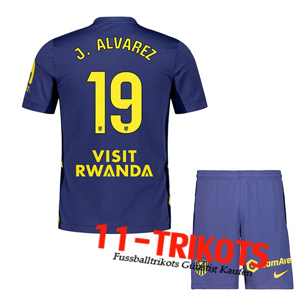 Atletico Madrid (J. ALVAREZ #19) Kinder 2025/2026 Auswärtstrikot