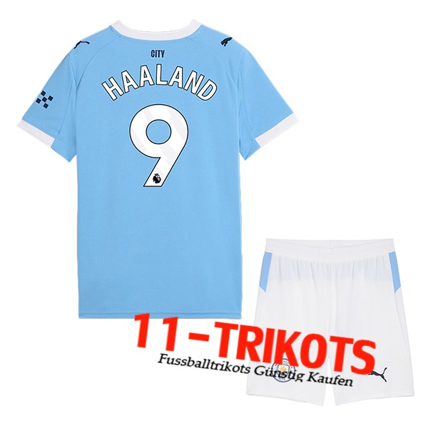 Manchester City (HAALAND #9) Kinder 2025/2026 Heimtrikot