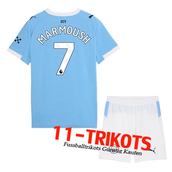 Manchester City (MARMOUSH #7) Kinder 2025/2026 Heimtrikot