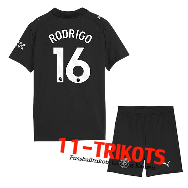Manchester City (RODRIGO #16) Kinder 2025/2026 Auswärtstrikot