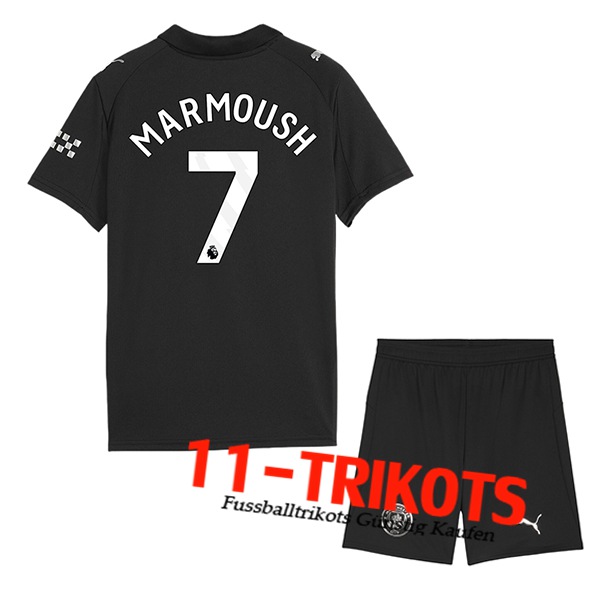 Manchester City (MARMOUSH #7) Kinder 2025/2026 Auswärtstrikot