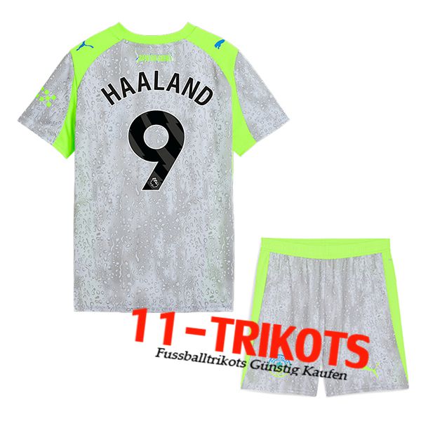 Manchester City (HAALAND #9) Kinder 2025/2026 Third Trikot