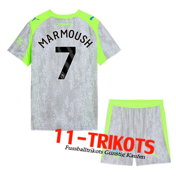 Manchester City (MARMOUSH #7) Kinder 2025/2026 Third Trikot