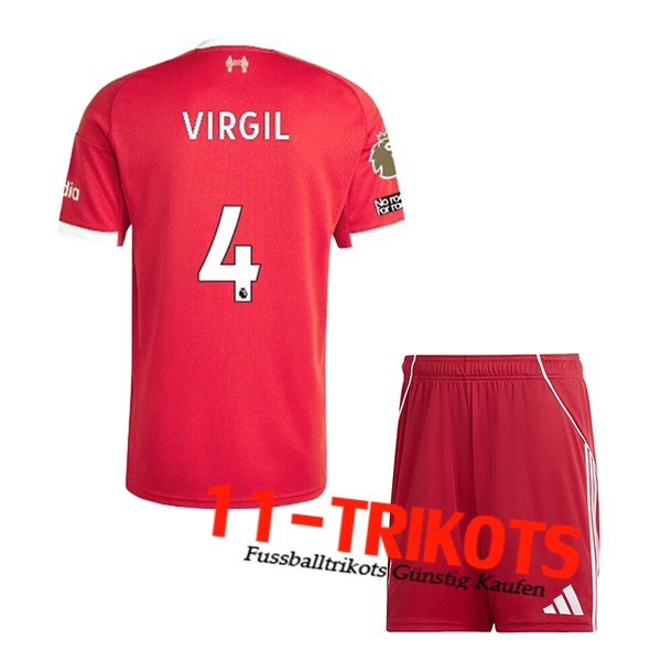 Liverpool (VIRGIL #4) Kinder 2025/2026 Heimtrikot