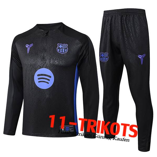 FC Barcelona Trainingsanzug Schwarz/lila 2025/2026 -03