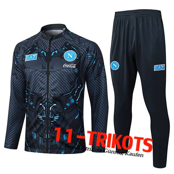 SSC Neapel Trainingsanzug jacke Grau/Blau 2025/2026