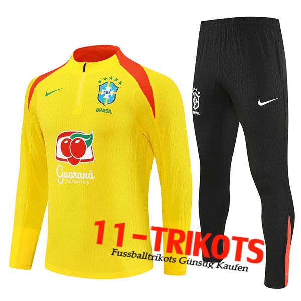 Brasilien Trainingsanzug Gelb/Orange 2025/2026  Brasilien Trainingsanzug Gelb/Orange 2025/2026