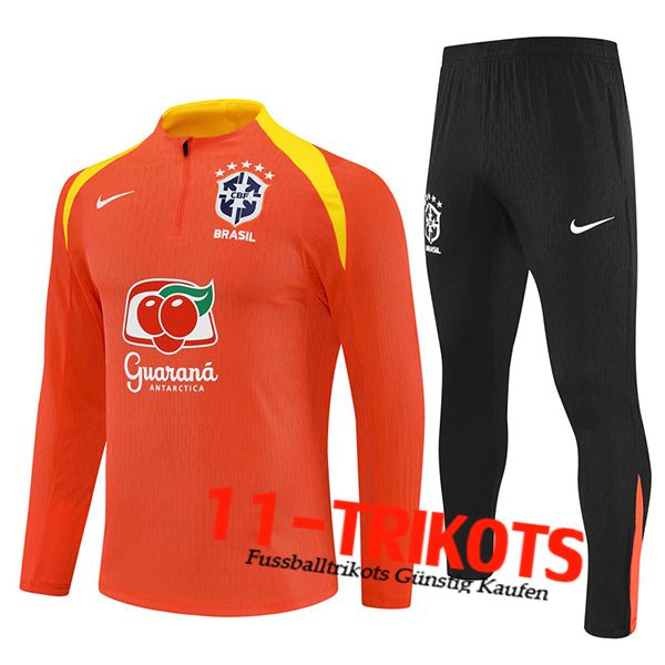Brasilien Trainingsanzug Orange/Gelb 2025/2026  Brasilien Trainingsanzug Orange/Gelb 2025/2026