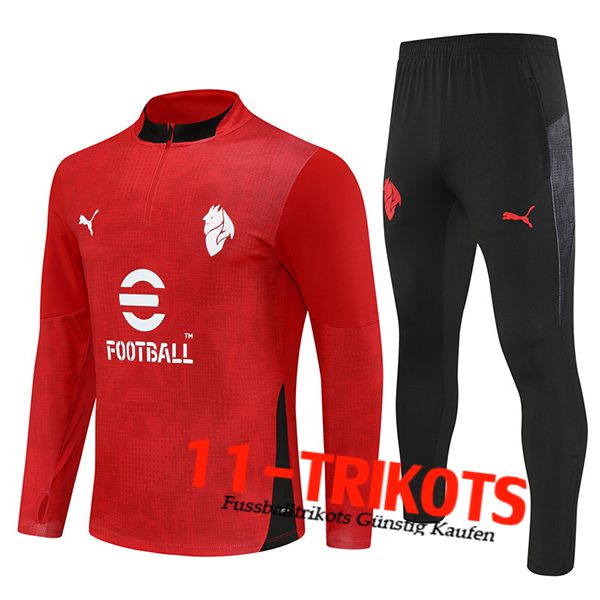 AC Milan Trainingsanzug Rot/Schwarz 2025/2026 -03