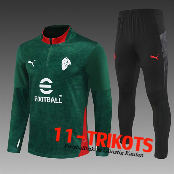 AC Milan Trainingsanzug Kinder Grün/Rot 2025/2026