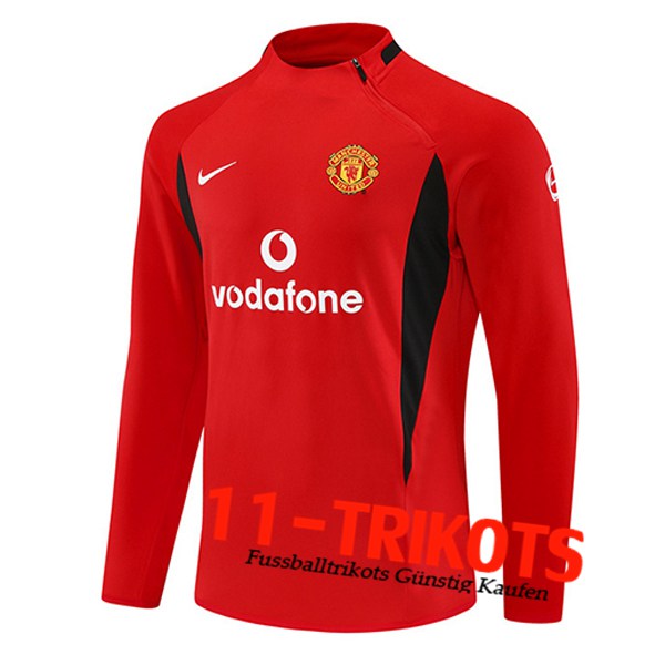 Manchester United Training Sweatshirt Rot/Schwarz 2025/2026  Manchester United Training Sweatshirt Rot/Schwarz 2025/2026