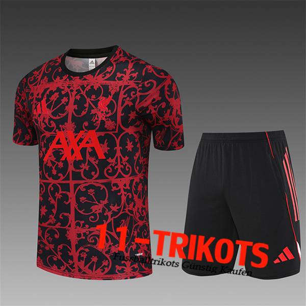 FC Liverpool Trainingstrikot Kinder Rot/Schwarz 2025/2026