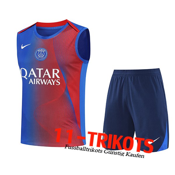 PSG Trainings-Tanktops Blau/Rot 2025/2026