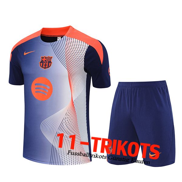 FC Barcelona Trainingstrikot Blau/Orange 2025/2026  FC Barcelona Trainingstrikot Blau/Orange 2025/2026