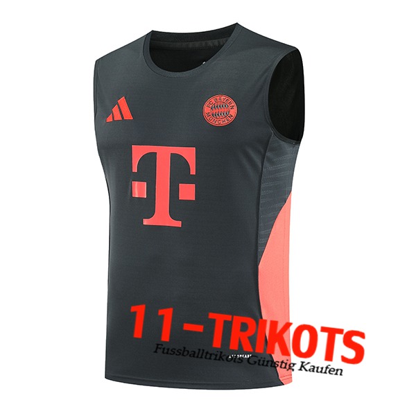 Bayern Munchen Trainings-Tanktops Grau/Orange 2025/2026 -02  Bayern Munchen Trainings-Tanktops Grau/Orange 2025/2026 -02