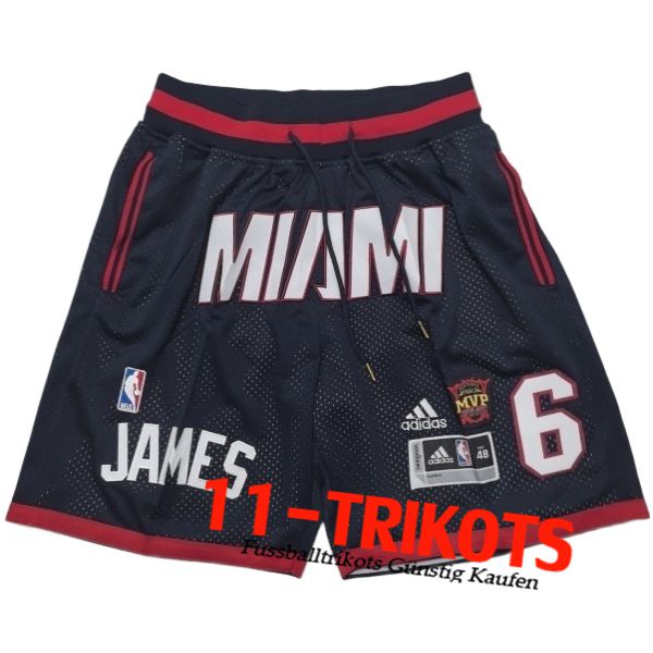 Miami Heat Shorts NBA 2025/26 Schwarz/Rot/Weiß Miami Heat Shorts NBA 2025/26 Schwarz/Rot/Weiß