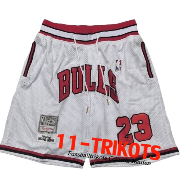Chicago Bulls Shorts NBA 2025/26 Weiß/Rot