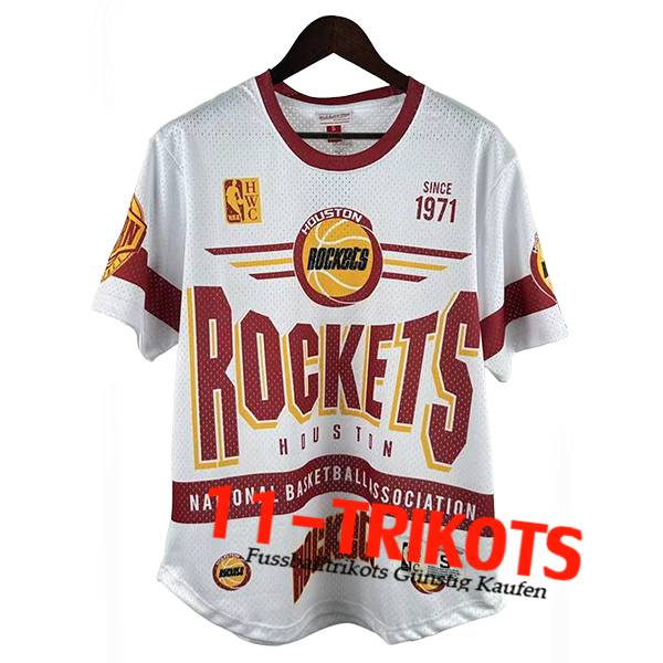 Houston Rockets Retro 2025/26 Weiß/Rot/Gelb