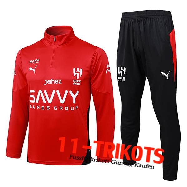 Al-Hilal Trainingsanzug Rot/Schwarz 2025/2026