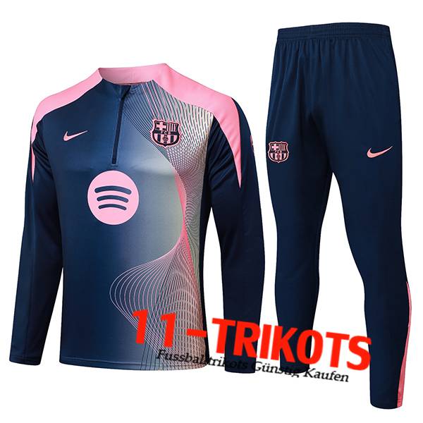FC Barcelona Trainingsanzug Blau/Rosa 2025/2026