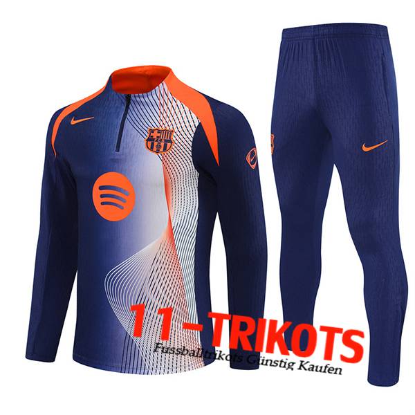 FC Barcelona Trainingsanzug Blau/Orange 2025/2026 -02