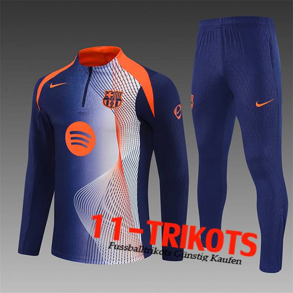 FC Barcelona Trainingsanzug Kinder Blau/Orange 2025/2026 -02 FC Barcelona Trainingsanzug Kinder Blau/Orange 2025/2026 -02