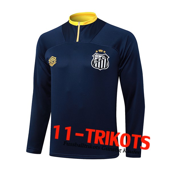 Santos Training Sweatshirt Blau/Gelb 2025/2026  Santos Training Sweatshirt Blau/Gelb 2025/2026