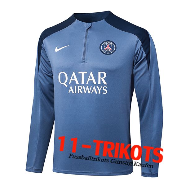 PSG Training Sweatshirt Grau/Blau 2025/2026  PSG Training Sweatshirt Grau/Blau 2025/2026