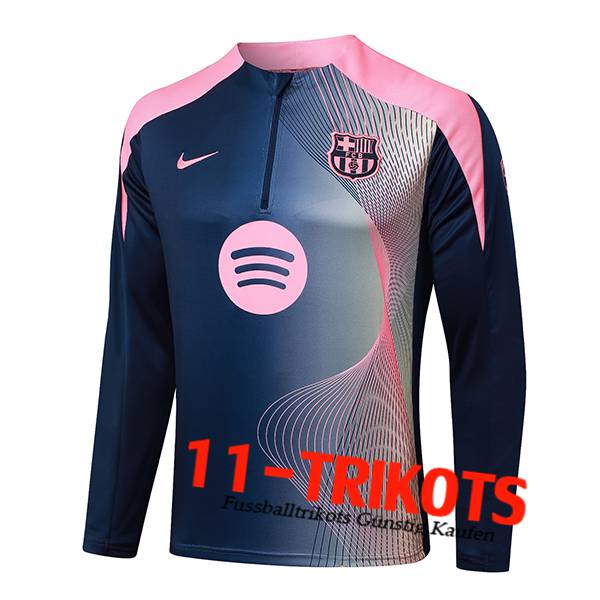 FC Barcelona Training Sweatshirt Blau/Rosa 2025/2026  FC Barcelona Training Sweatshirt Blau/Rosa 2025/2026